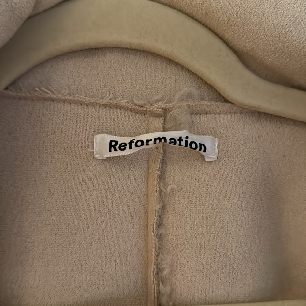 Reformation Teddy coat 2020 beige - Picture 2 of 4